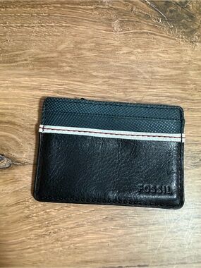 Fossil Card Case Wallet Black